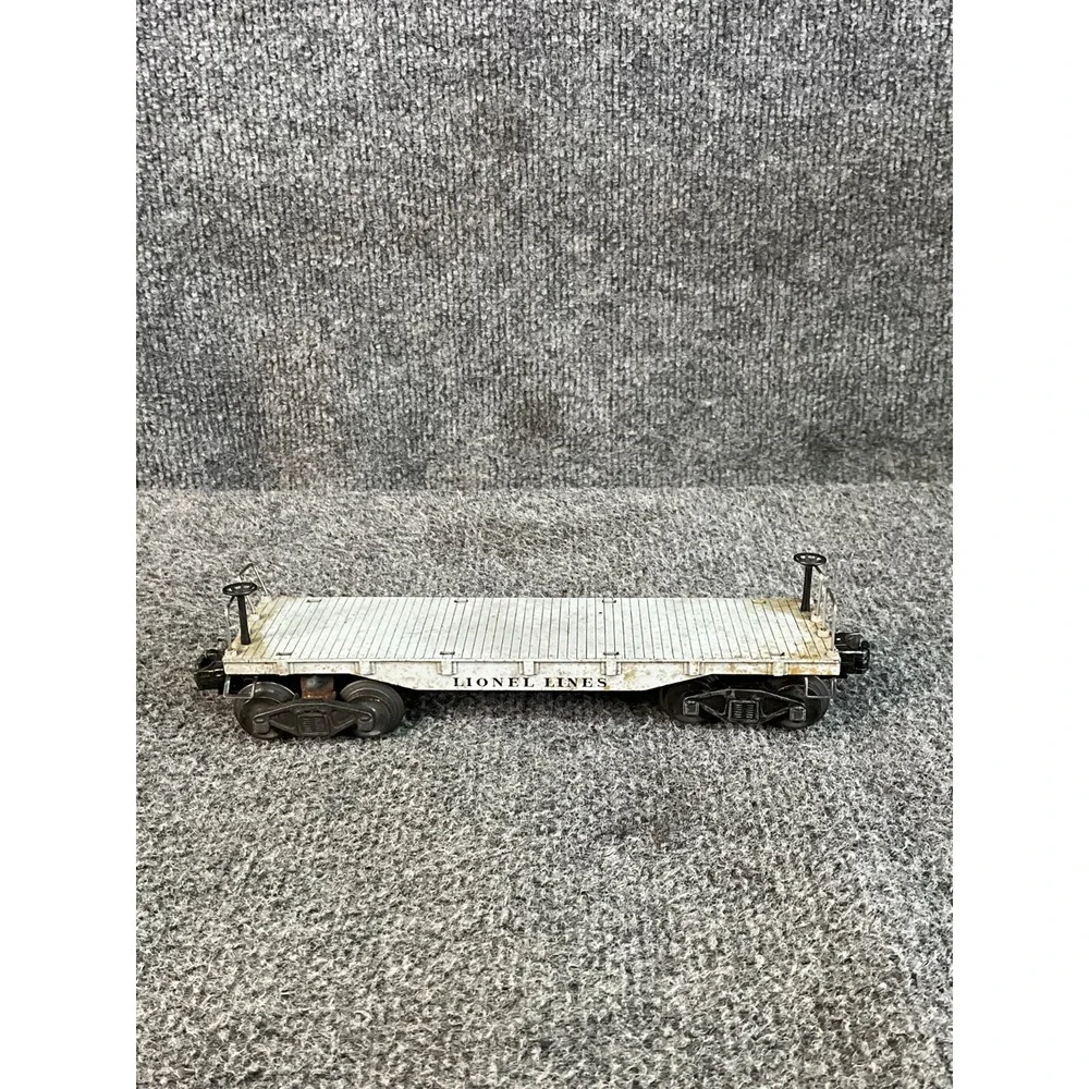 Vintage Lionel Lines 6411 Flatcar O Gauge Train Model Metal Base Collector Piece